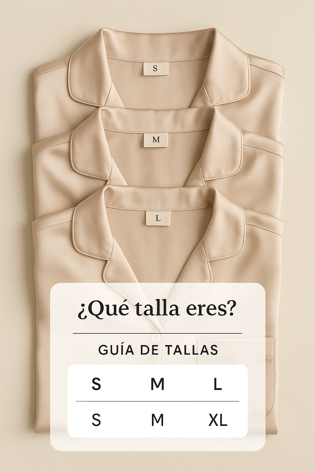 Pijama de pantalón y blusa en satín